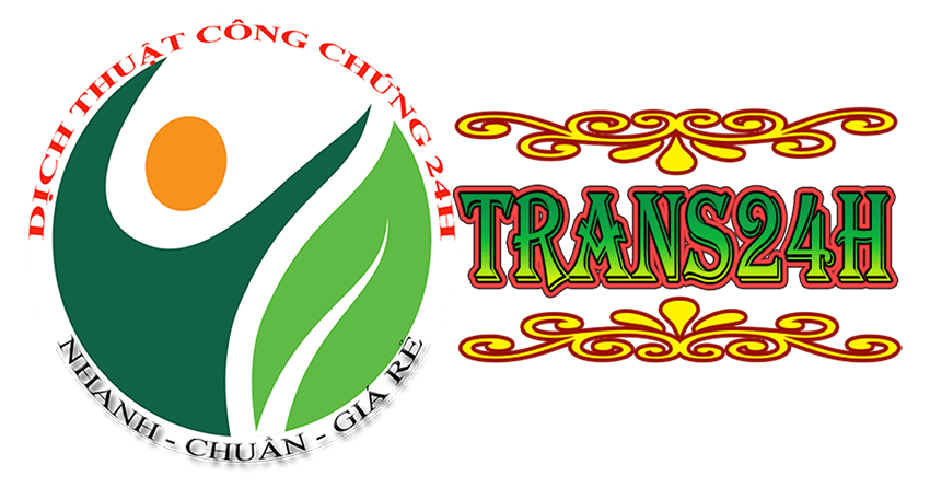 Dịch Thuật Công Chứng Trans24H Logo850x446